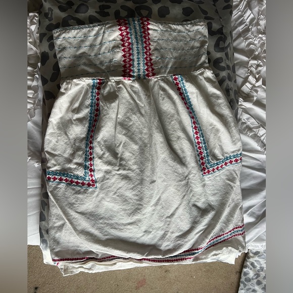 O'Neill | White Charlotte Strapless Dress - Picture 4 of 5